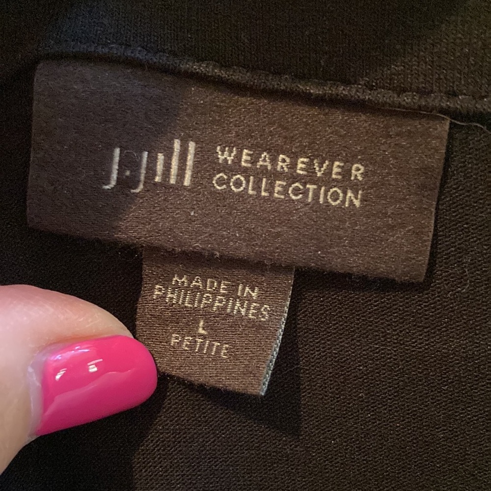 EUC J.Jill black tunic - Picture 3 of 5
